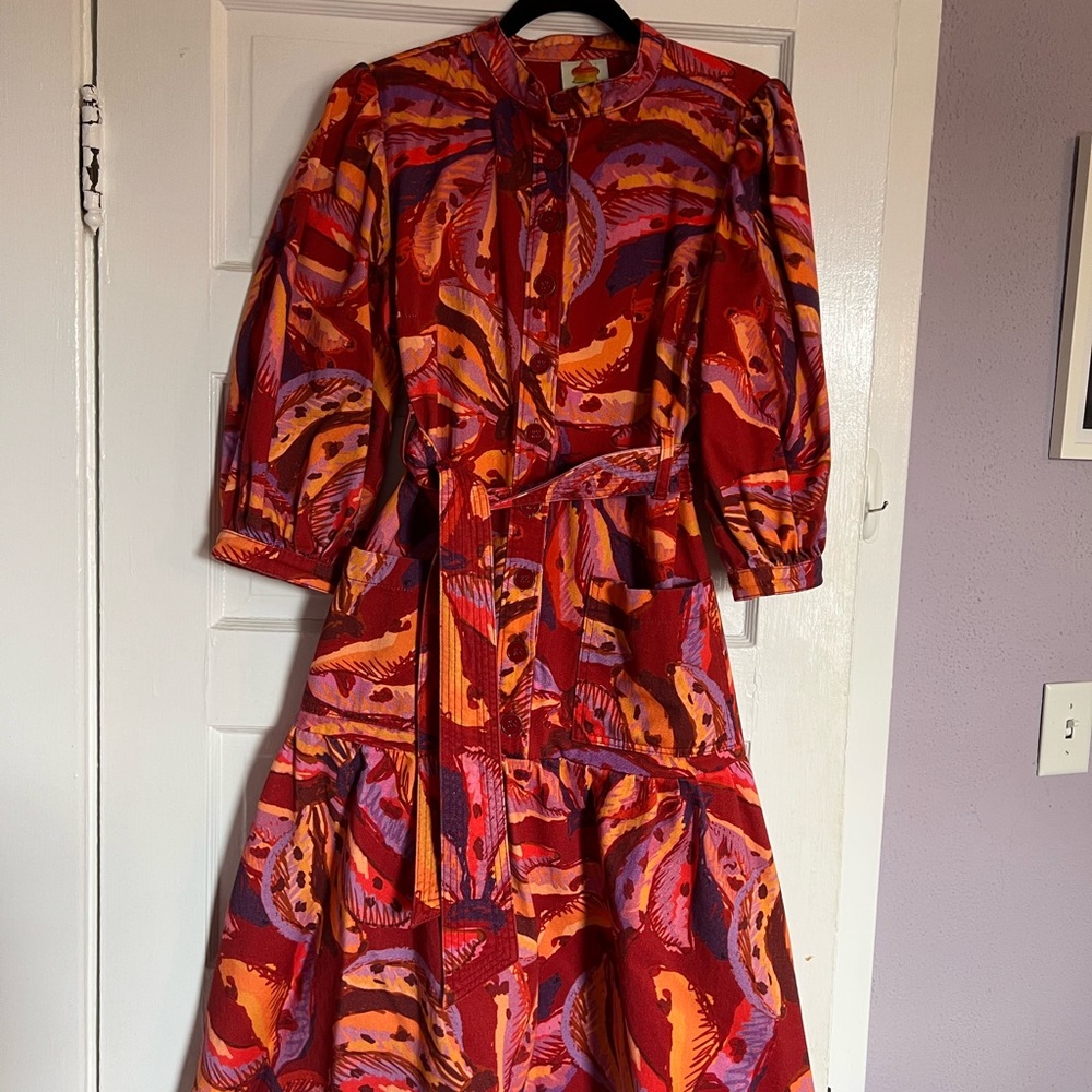 FARM RIO Banana Juice Chemise Dress